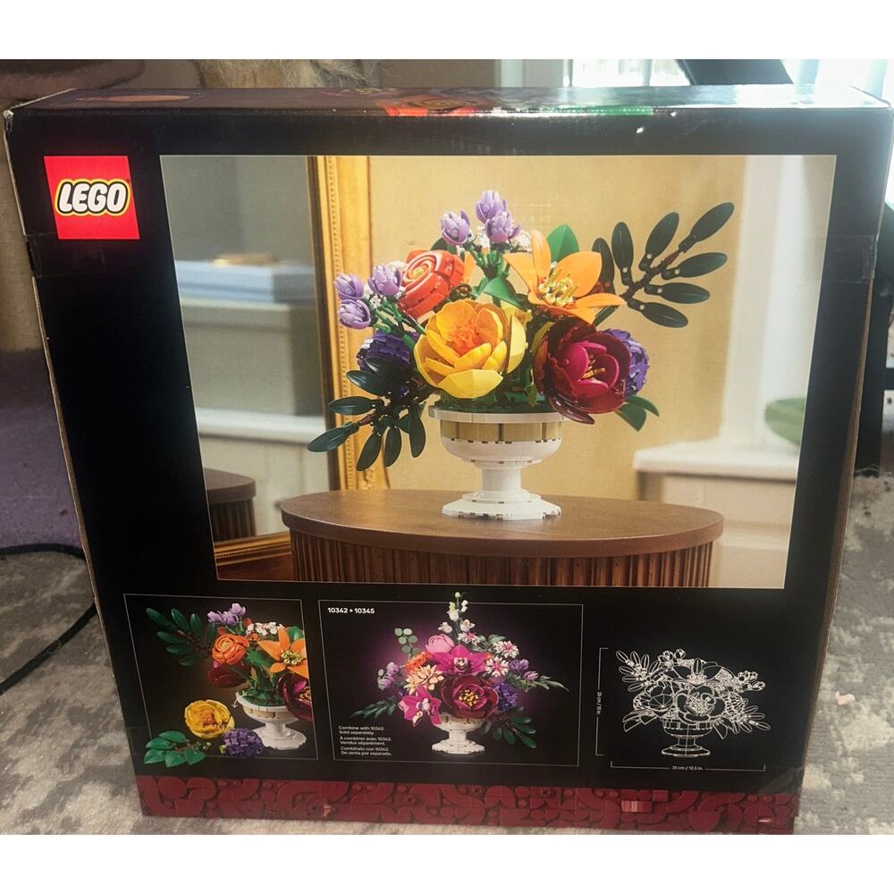 Lego Botanicals Flower Arrangement Building Set (10345) NEW - Picture 2 of 2